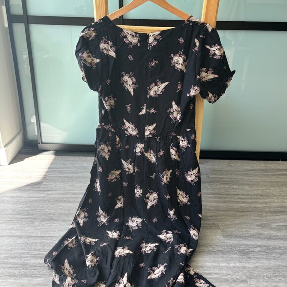 Disturbia Carrion Puff Sleeve Midi Dress - Picture 4 of 8